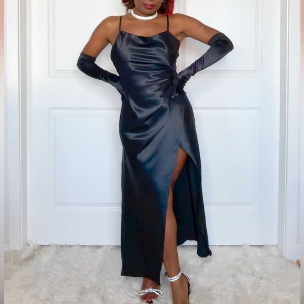 Satin Maxi Slip Dress